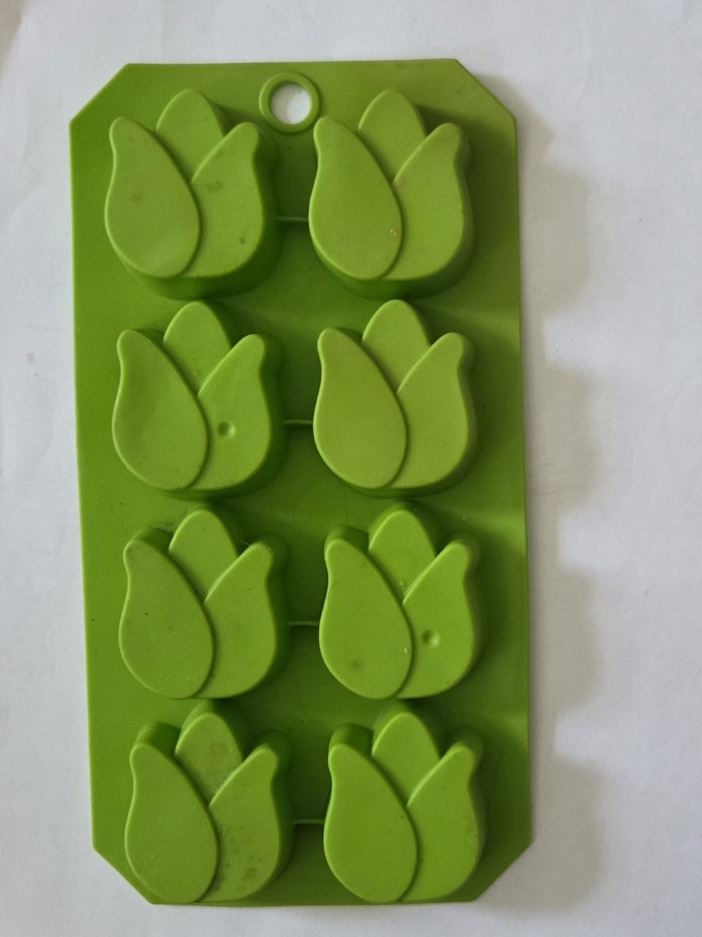 Green Tulip Silicone Ice Cube Tray